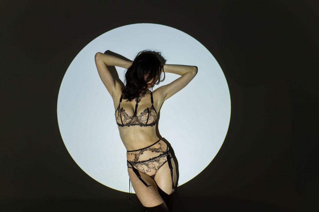 Escort girl in sexy lingerie